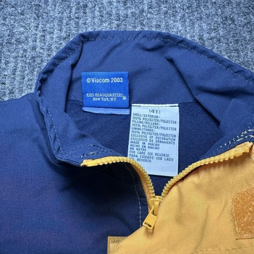 Vintage Y2K‎ Viacom 2003 Blue's Clues puffer vest Kids Size 4t Embroidered